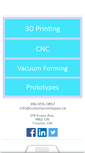 Mobile Screenshot of customprototypes.ca